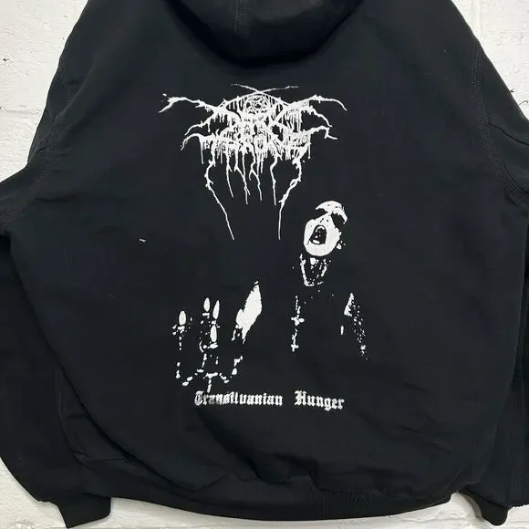 Y2K Carhartt Thermal-Lined Hooded Jacket “Black” Dark Throne - Picture 3 of 16